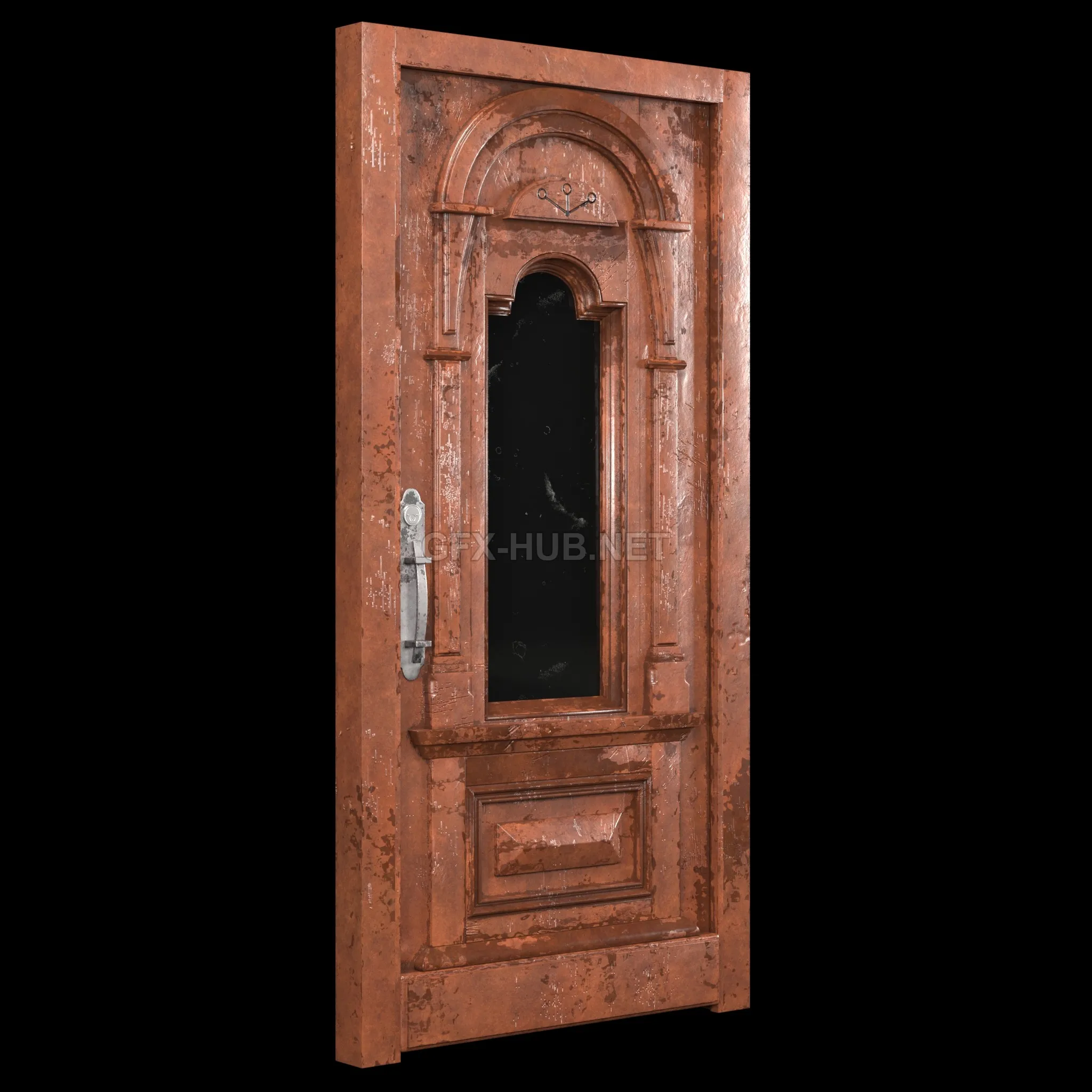 Aged and mocha wooden door – 4869