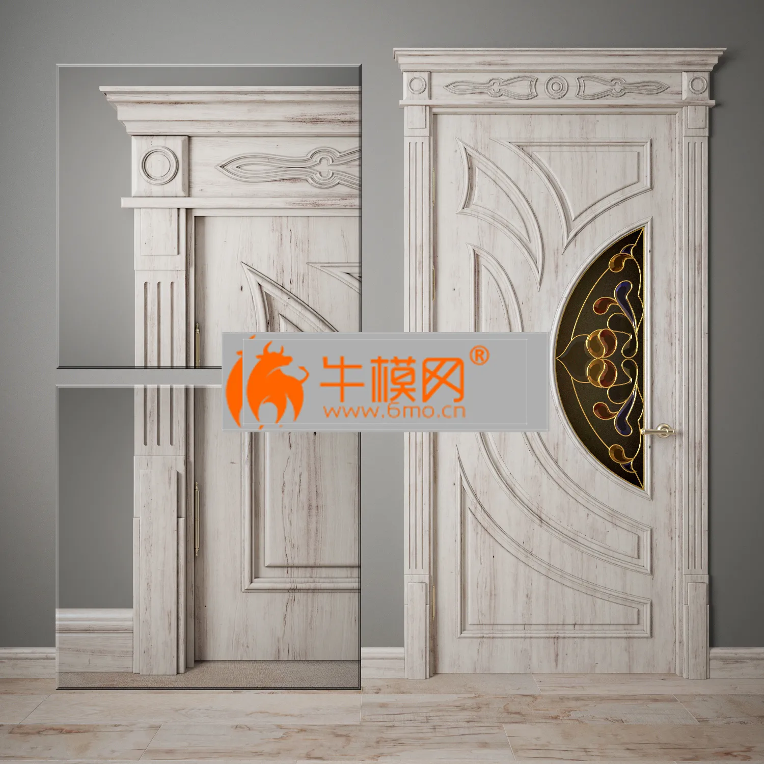 Door in the classic style – 4883