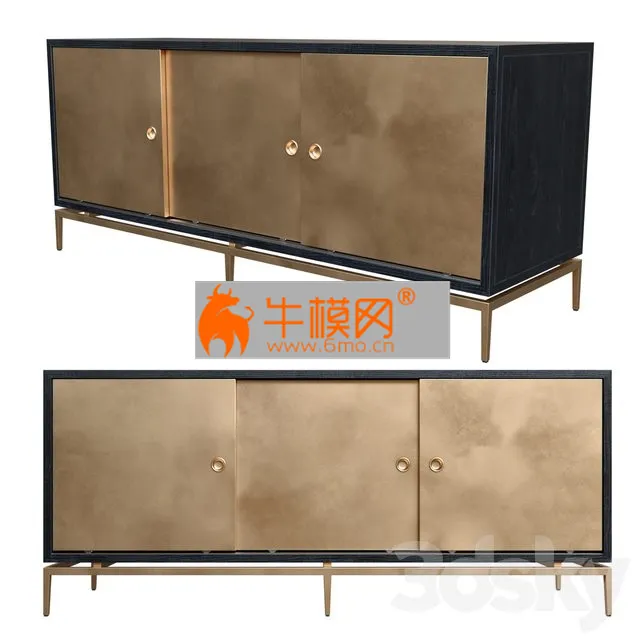 Dresser With Metal Siding Doors – 4895