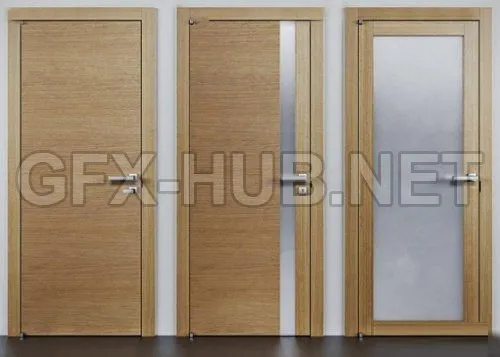 Wooden door (max 2012 Vray) – 4934