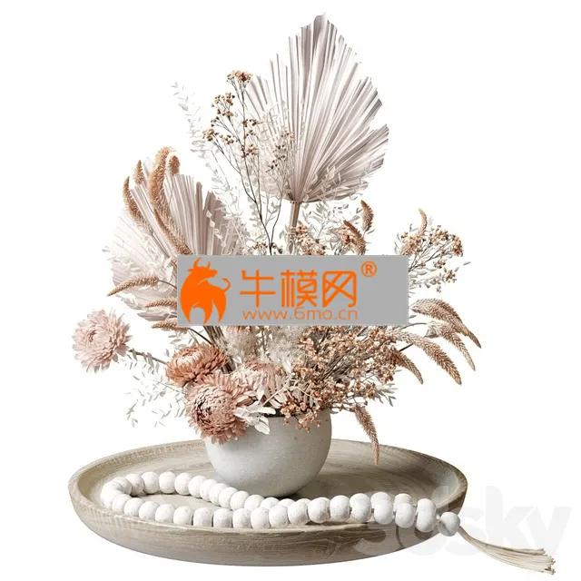 Bouquet of dried flowers with chrysanthemums 34 – 4959