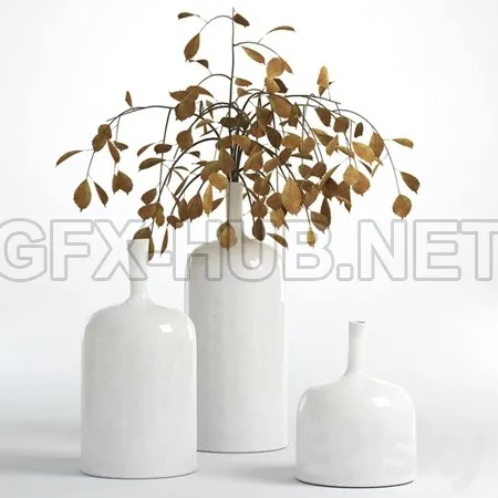 Flower vase Ornament white – 4983