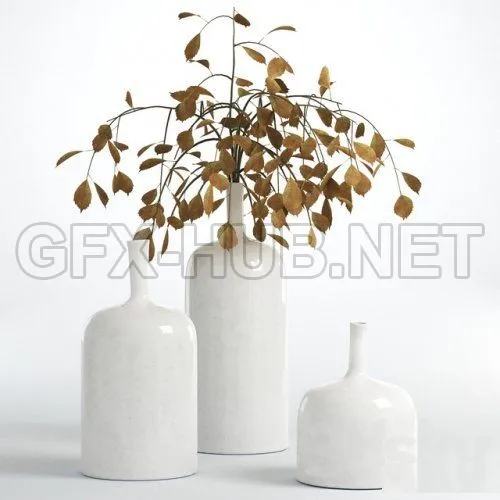 Flower vase Ornament white (max 2015) – 4984