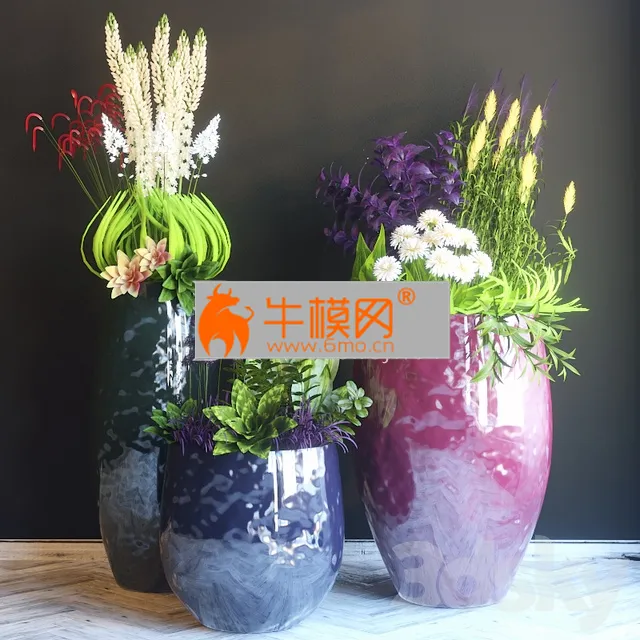 Pots with flowers – 4998
