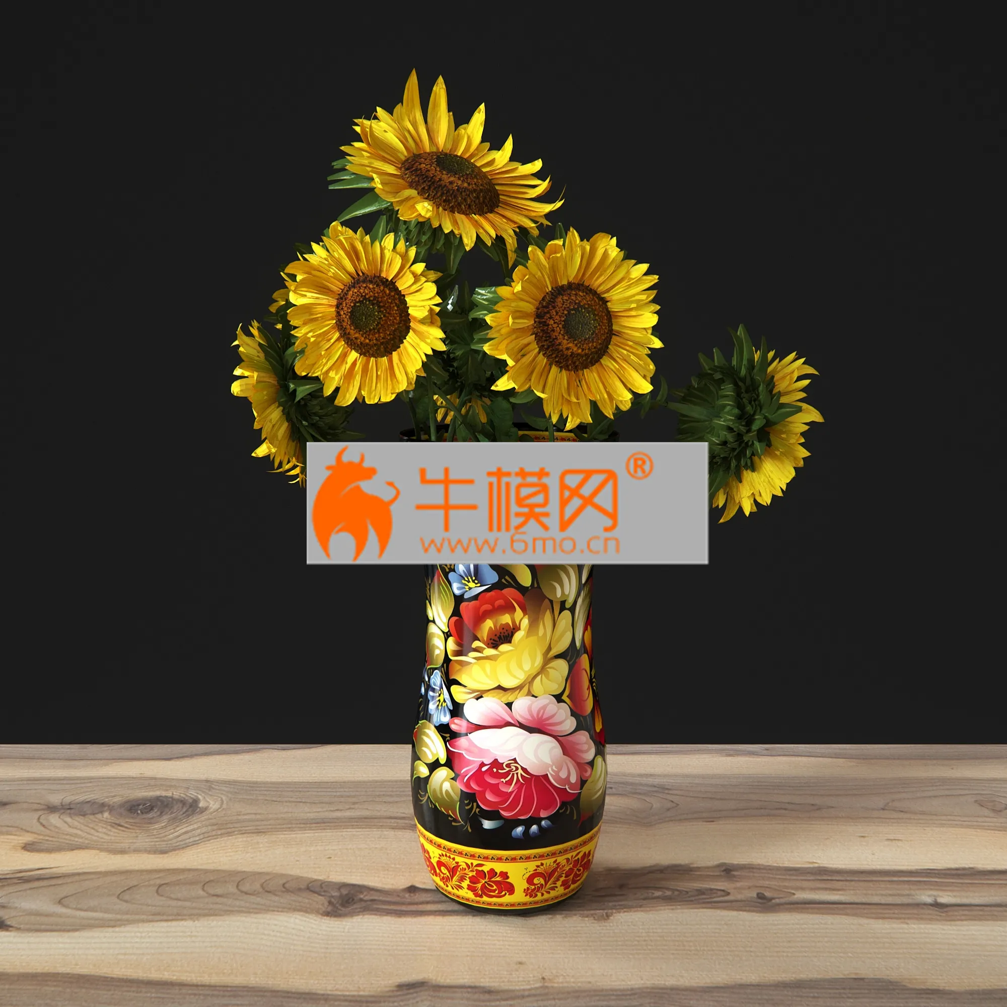 Sunflowers in a vase – 5004