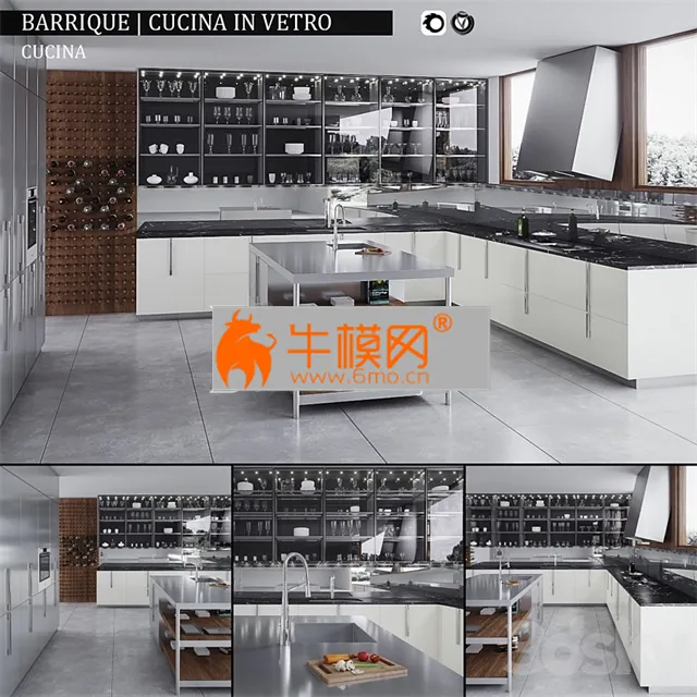 Kitchen Barrique Cucina in vetro – 5097