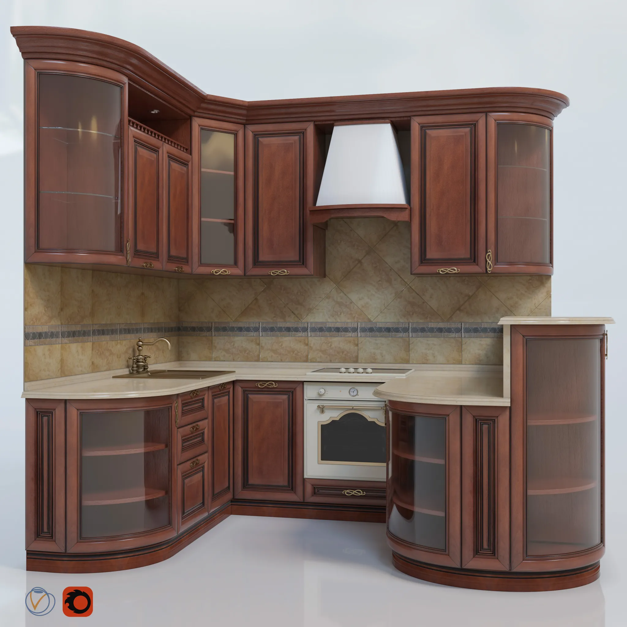Kitchen Klio (max 2013 Corona) 3D model – 5122