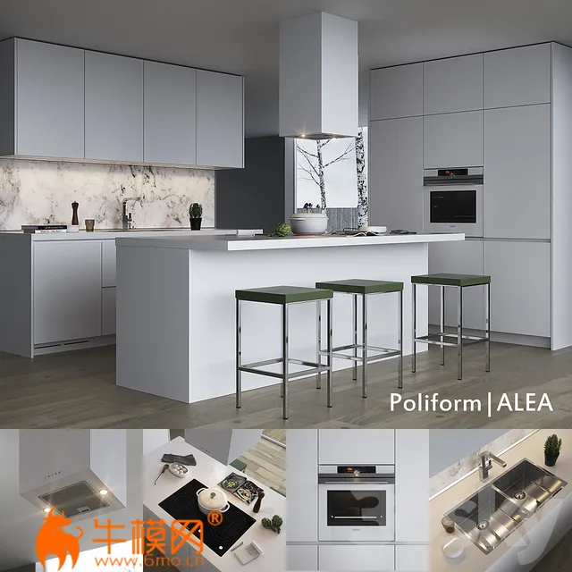 Modern kitchen Poliform Varenna Alea – 5160