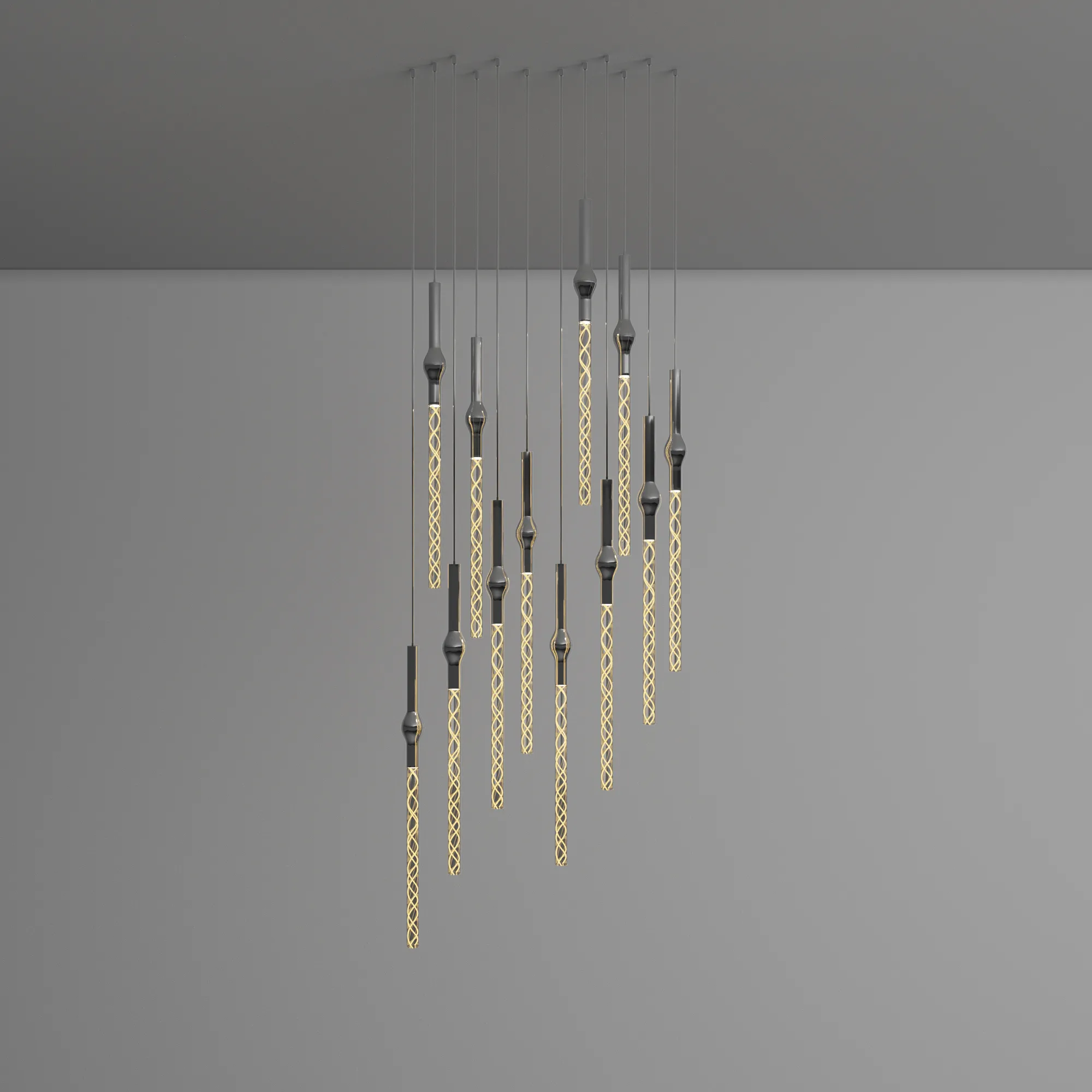 Rain LED Round Multi-Light Pendant by Sonneman – 5235