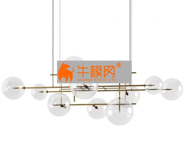 Bolle Orizzontale Hanging Lamp by Gallotti&Radice – 5273