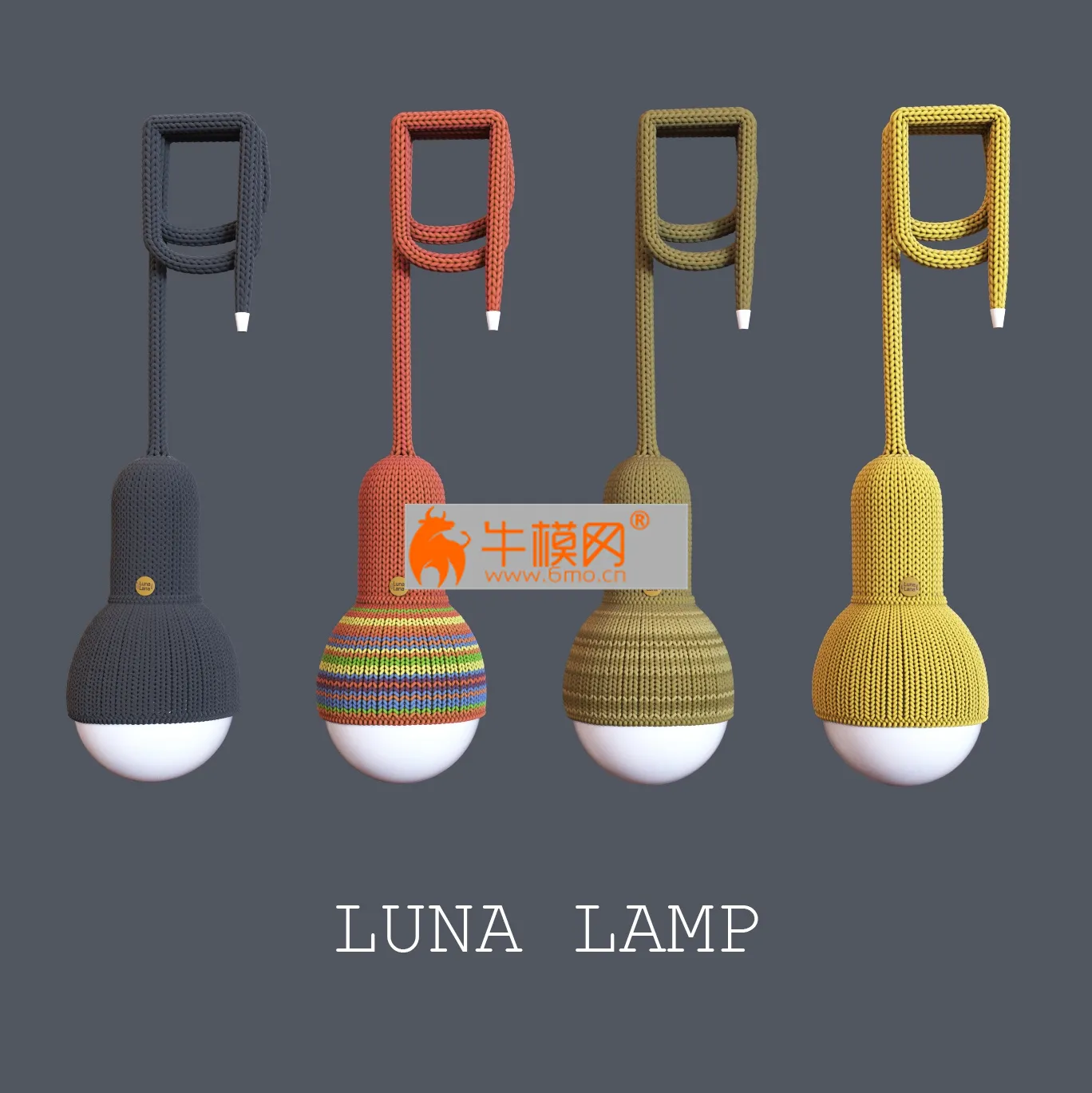 Knitted lamp LunaLamp – 5312