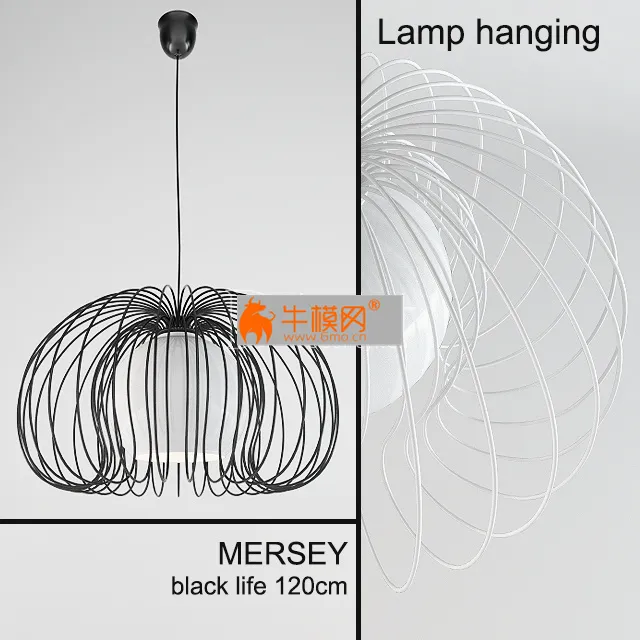 Lampa wiszaca MERSEY black – 5317