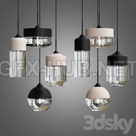 Moderne Hedendaagse Retro Art Metal Glazen Hanger Lampen – 5332