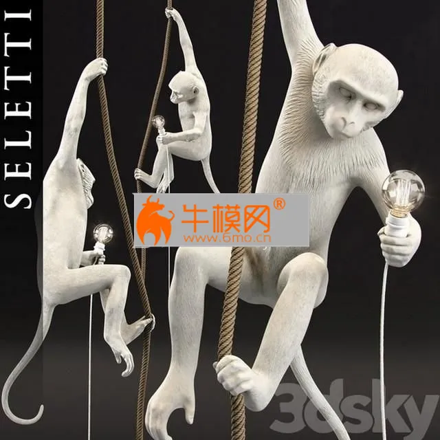 The Monkey Lamp Ceiling Version by Seletti – 5356