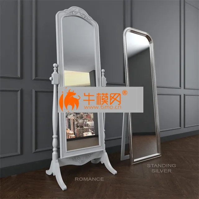 Mirrors Standing Silver 9995.CHN and ROMANCE – 5387