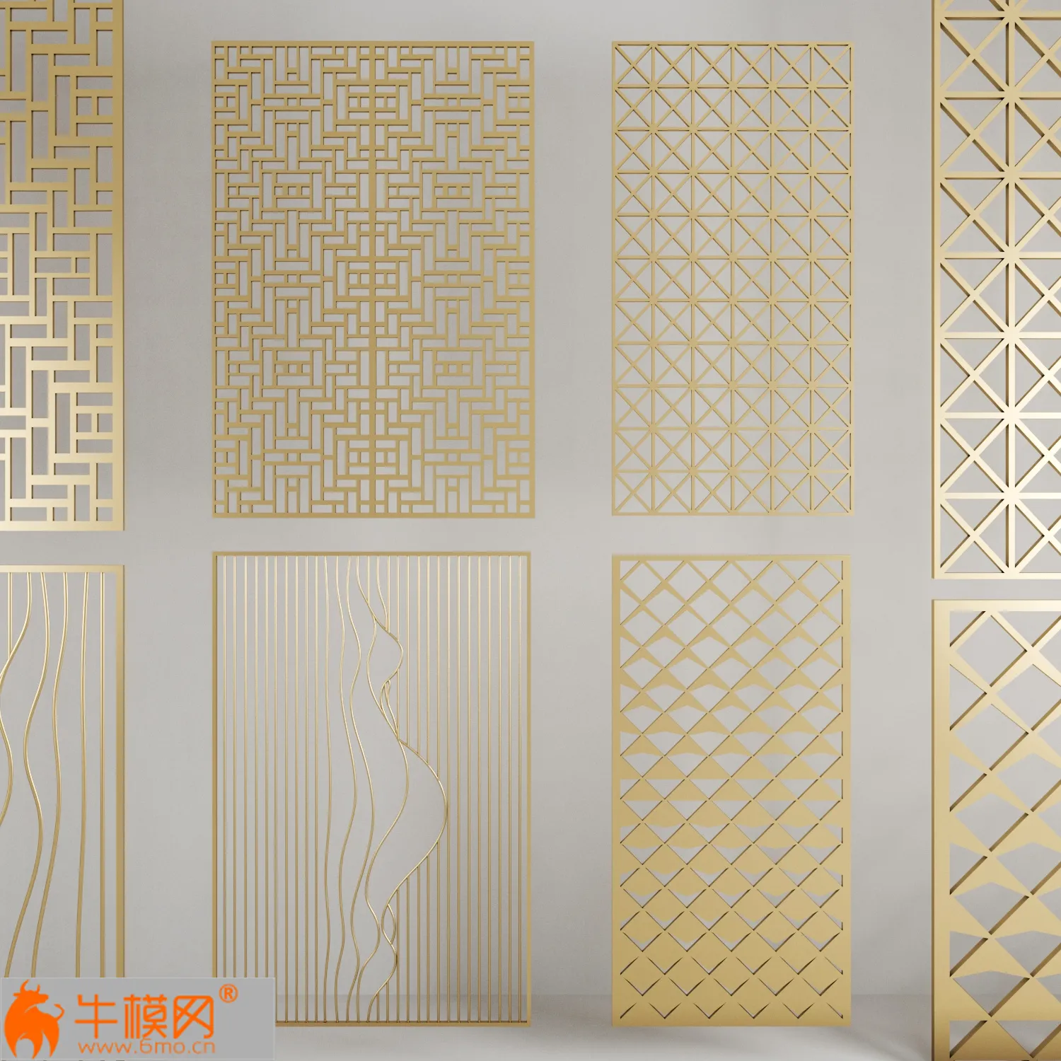 Golden panels – 5443