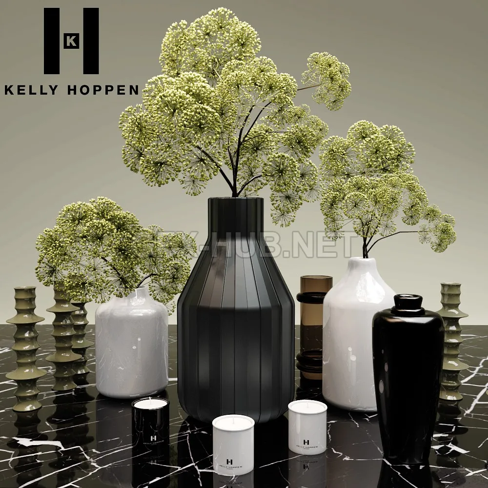 Plants and vases site Kelly Hoppen (max 2010, obj) – 5796