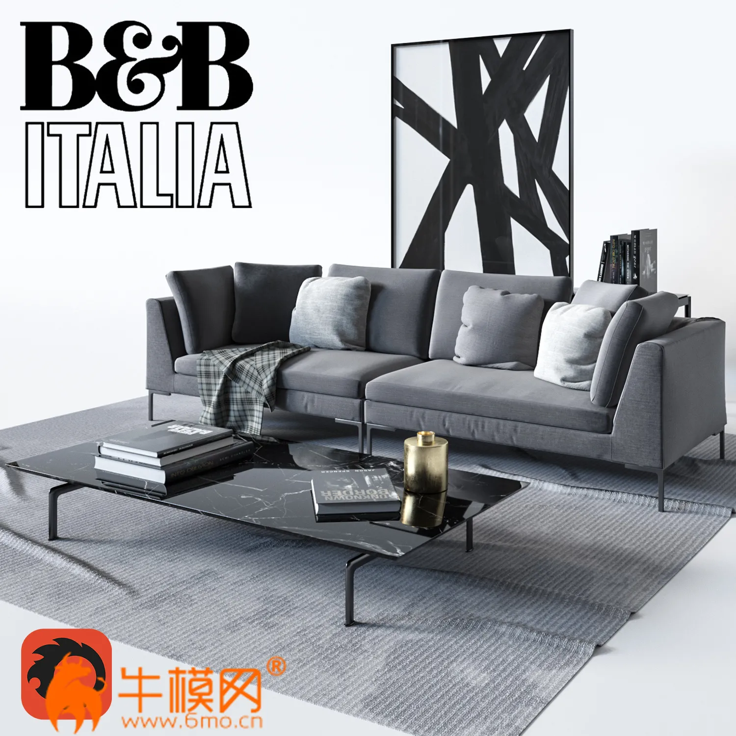 B and B Italia Sofa Charles – 5900