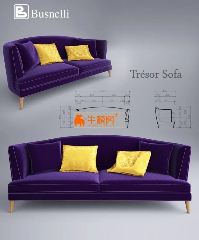 Busnelli tresor sofa – 5925