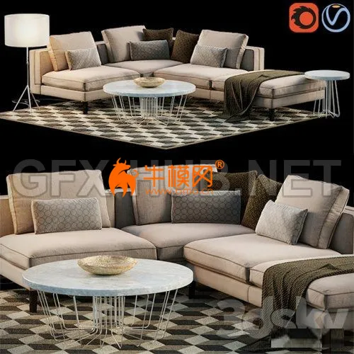 Corner Sofa Set – 5940