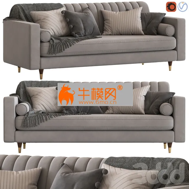 Cult Furniture Belgravia 3-Seater Sofa – 5944