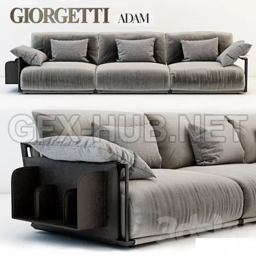 Giorgetti Adam sofa (max 2014, Vray, Corona) – 5982
