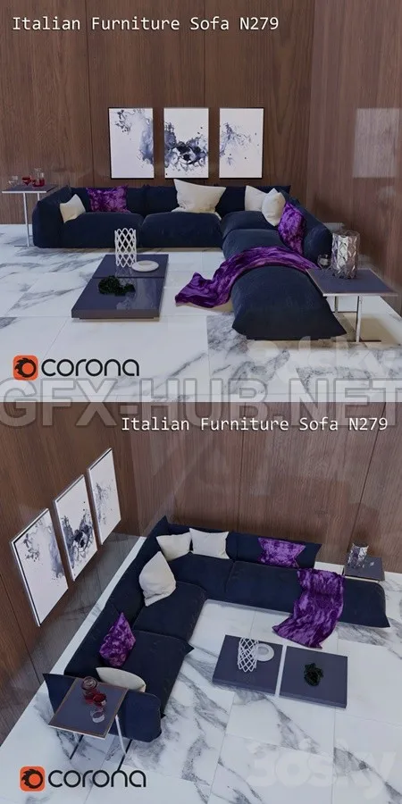 Italian furniture sofa N279 – 5991