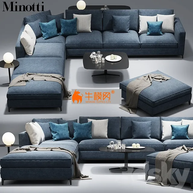 Minotti Andersen sofa CLYFFORD Modular – 6019