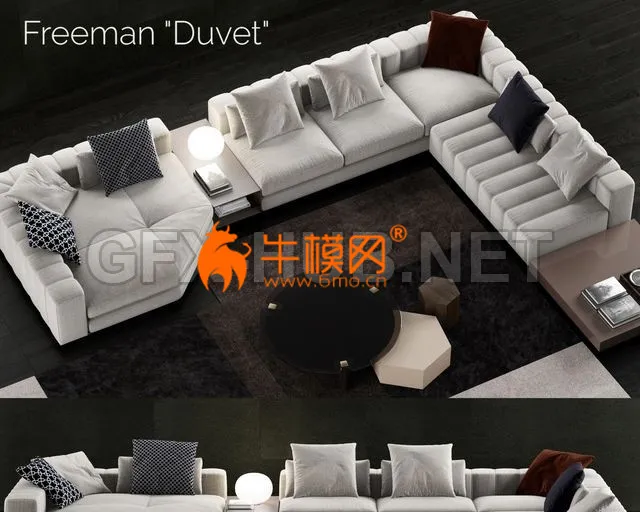 Minotti Freeman Duvet Sofa – 6024