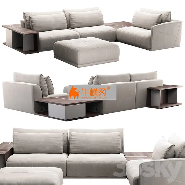 Natuzzi Long Beach Sofa – 6051