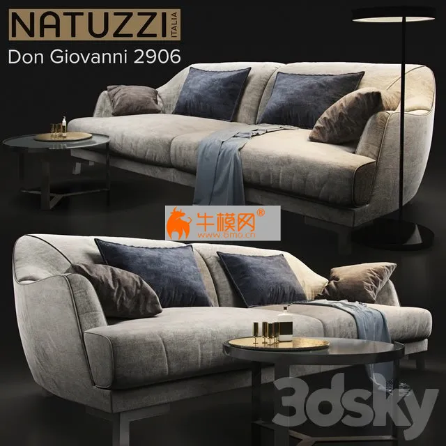 Sofa Don Giovanni 2906 by Natuzzi – 6108