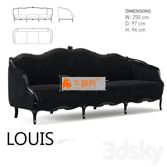 Sofa LOUIS – 6134