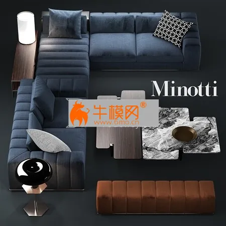 Sofa minotti freeman seating system – 6140