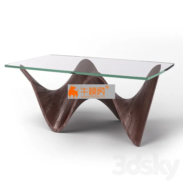 Coffee table Wave Series by Merganzer Furniture d1 – 6267