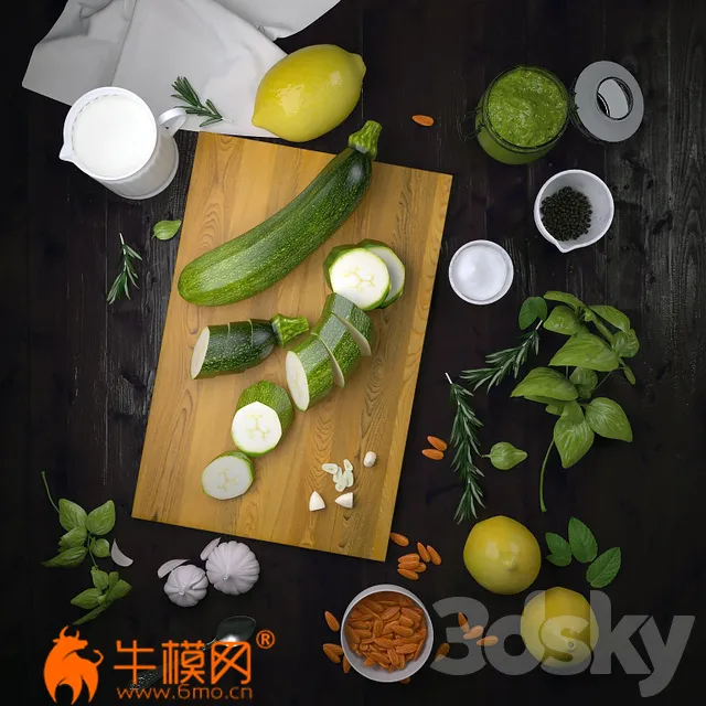 Decor with vegetables (max 2012, fbx) – 6278