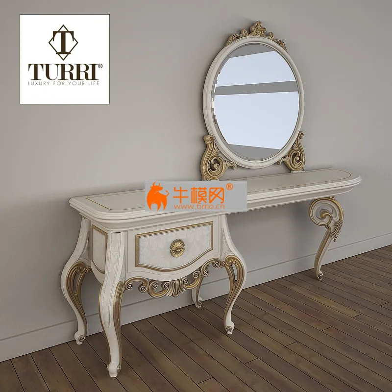 Dressing table Turri Baroque TC153L – 6305