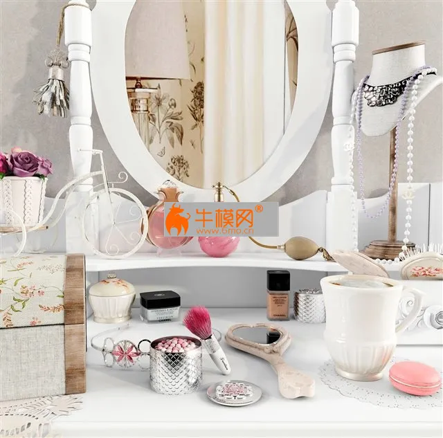 Dressing table with decor – 6306