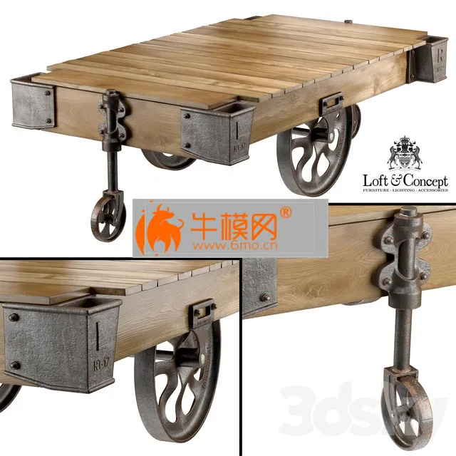 FACTORY CART COFFEE TABLE – 6316