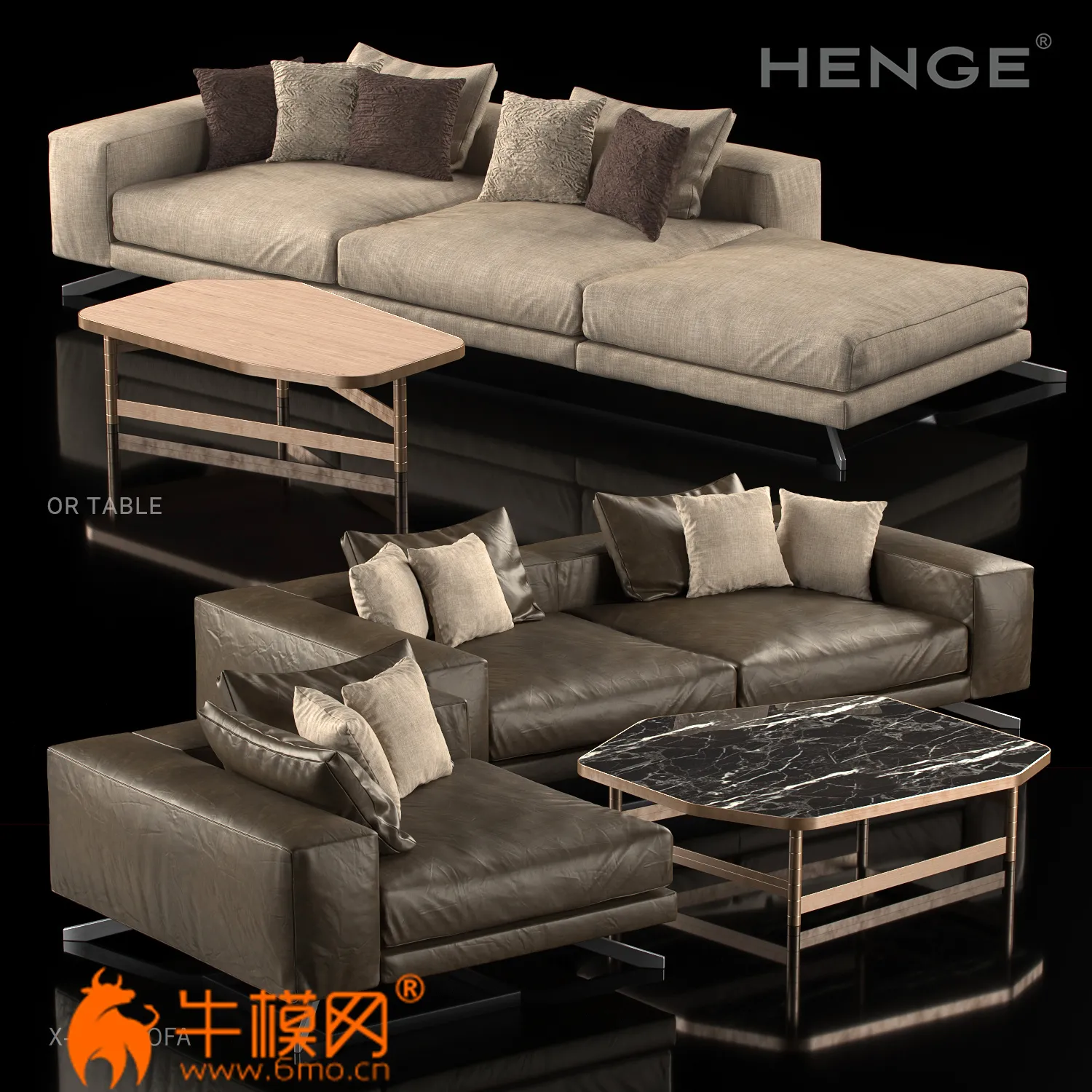 Henge X-One sofa Or Table Set (2014, 2018, Corona, FBX) – 6335