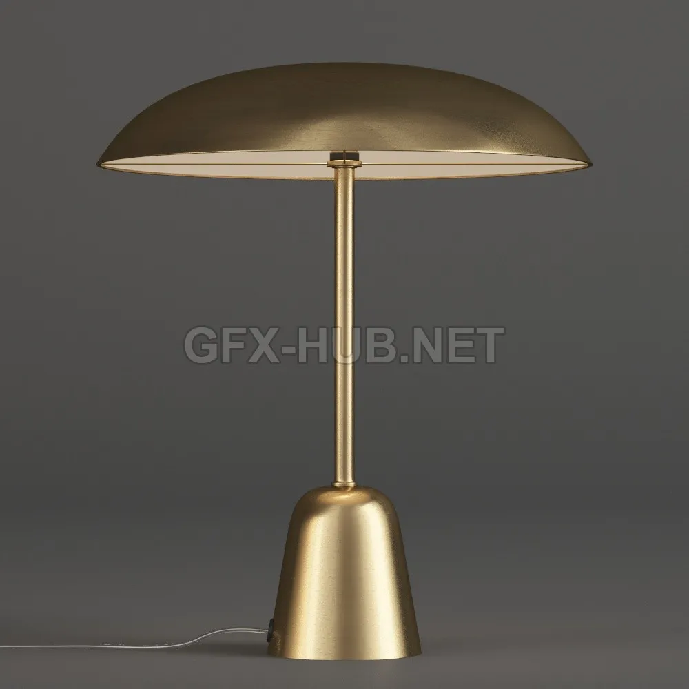 John Lewis LED Table Lamp Satin Brass – 6343