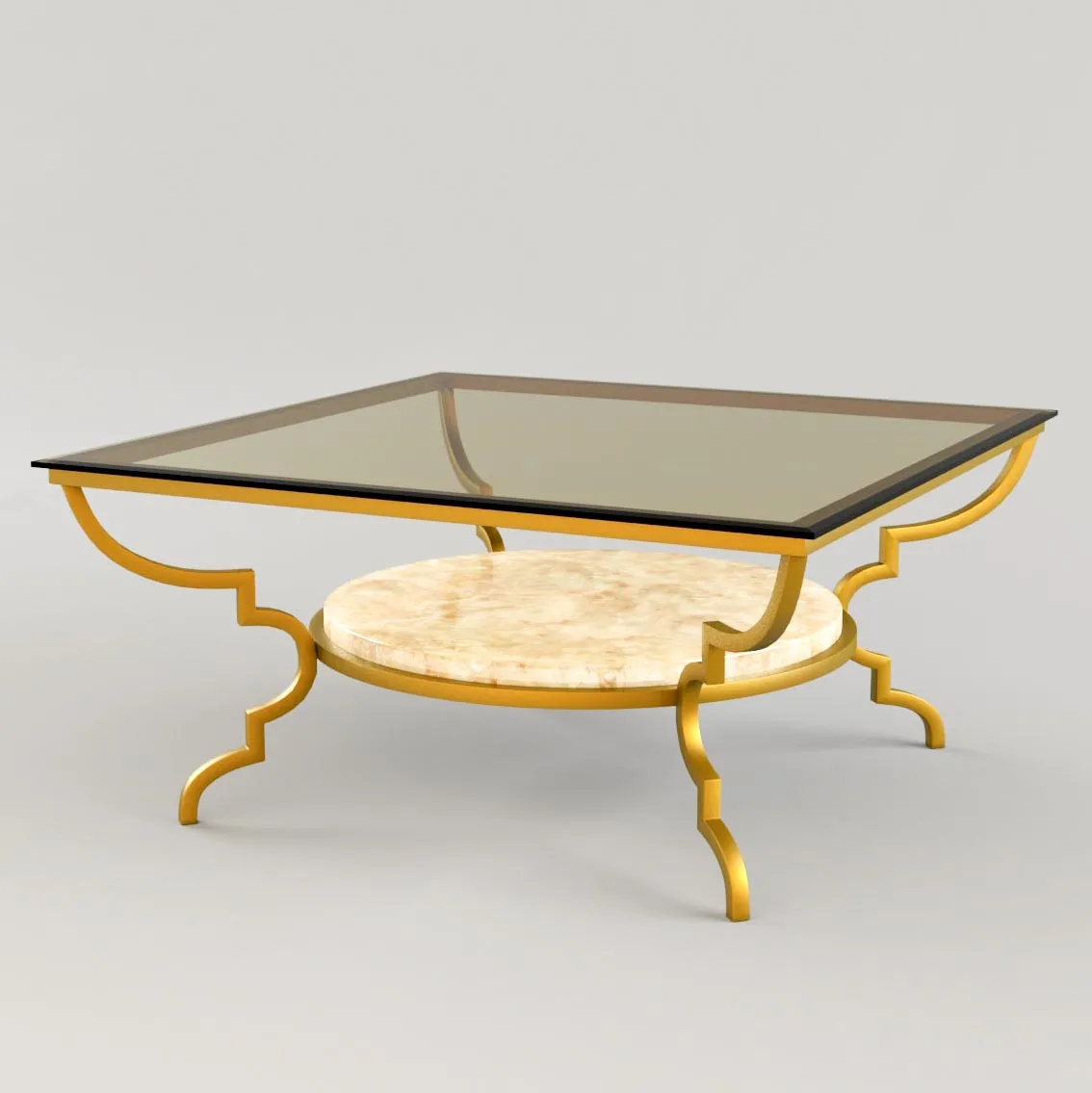 La Barge Gilded Iron Cocktail Table – 6349