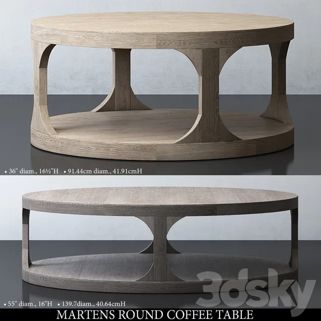 MARTENS ROUND COFFEE TABLE – 6360