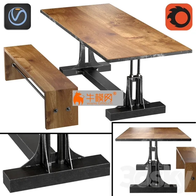 Post Industrial Table – 6400