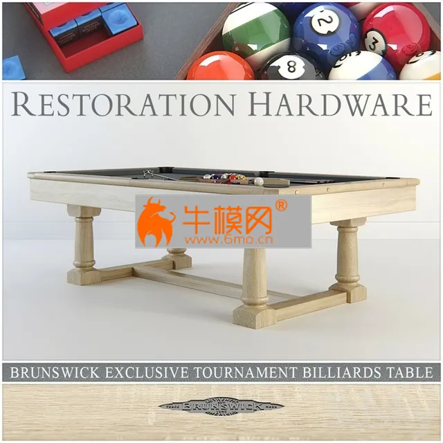 RH Brunswick exclusive tournament billiards table – 6406