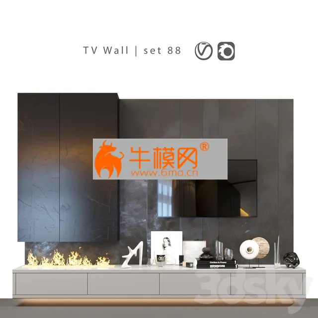 TV Wall set 88 – 6608