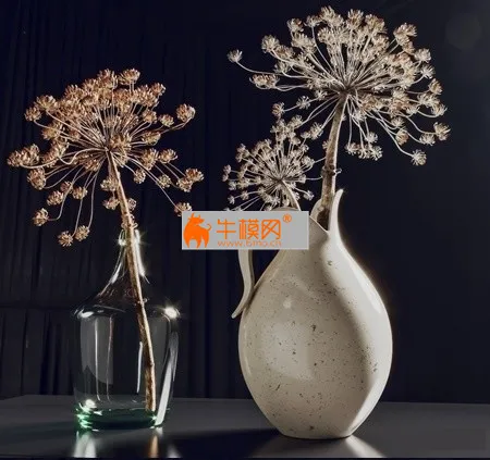 Modern dry branch vase – 6642