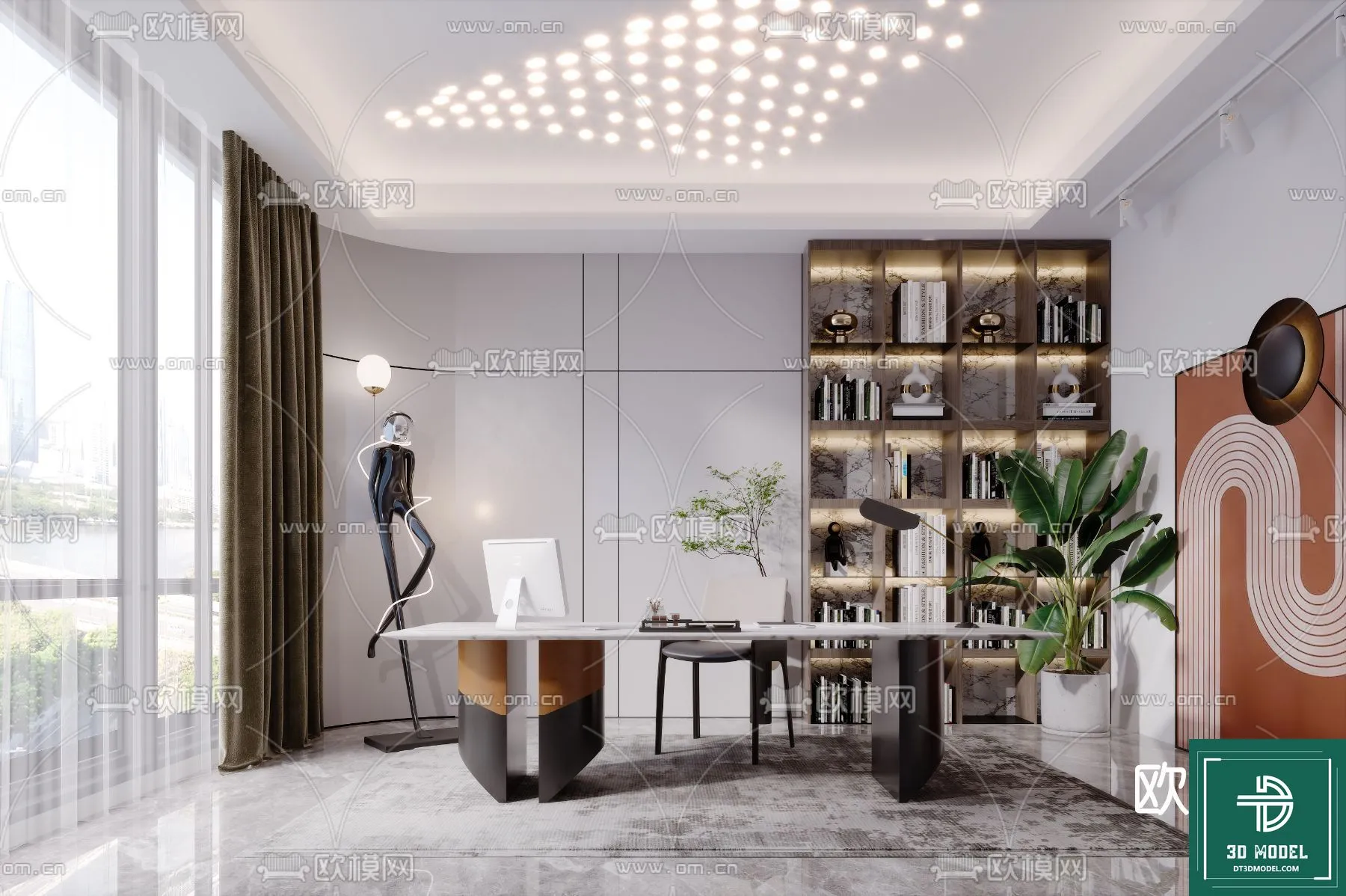 OFFICE ROOM FOR MANAGER – 3DMODEL – 012