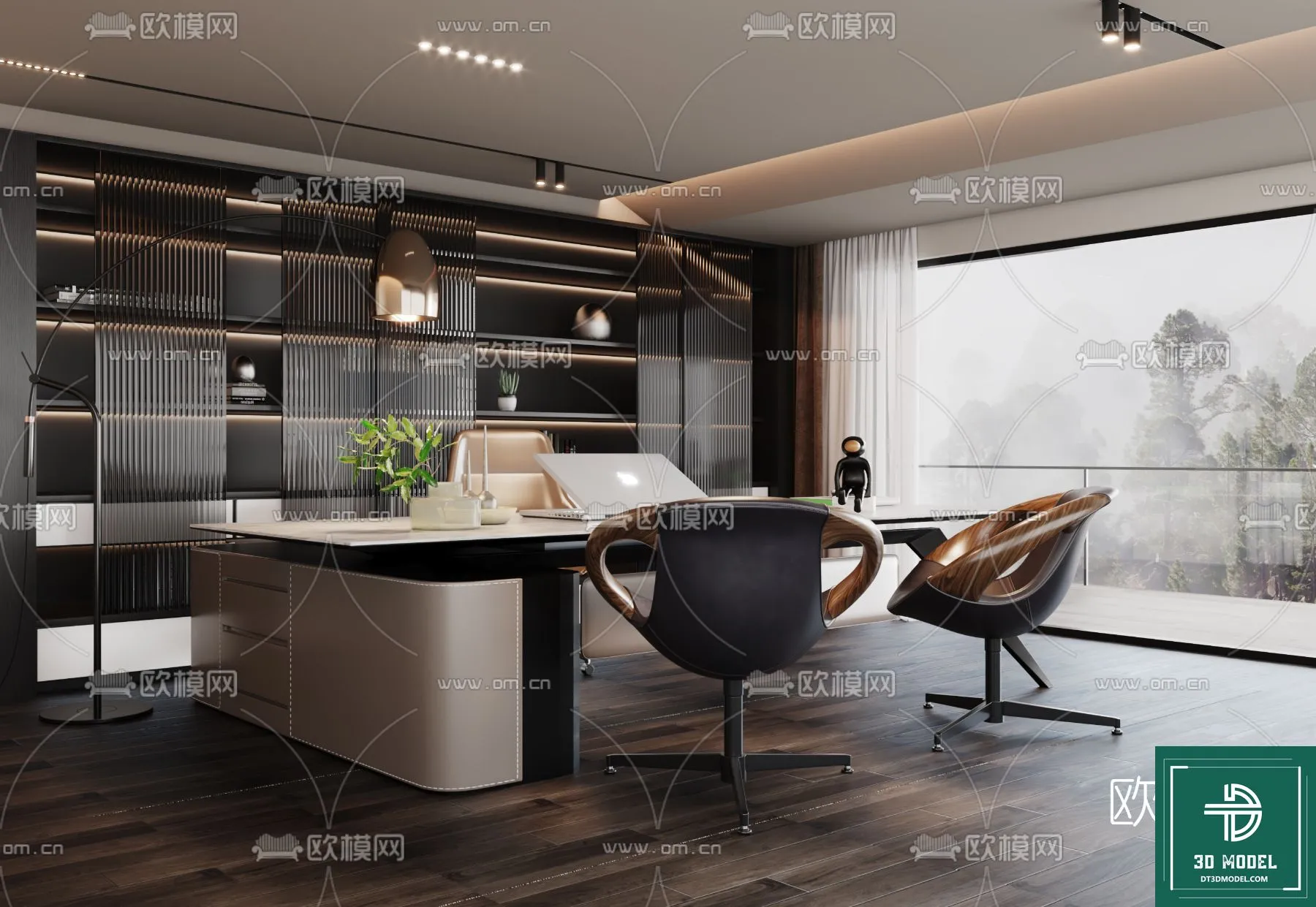 OFFICE ROOM FOR MANAGER – 3DMODEL – 038