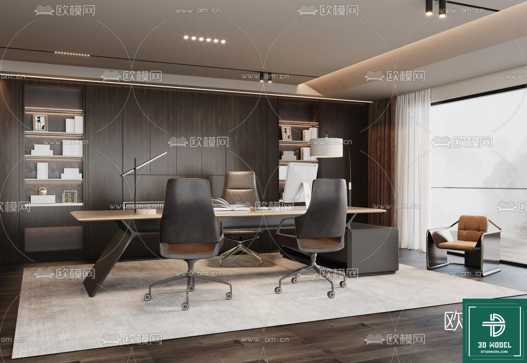 OFFICE ROOM FOR MANAGER – 3DMODEL – 039