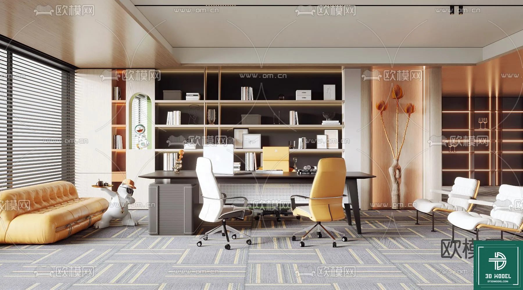 OFFICE ROOM FOR MANAGER – 3DMODEL – 051